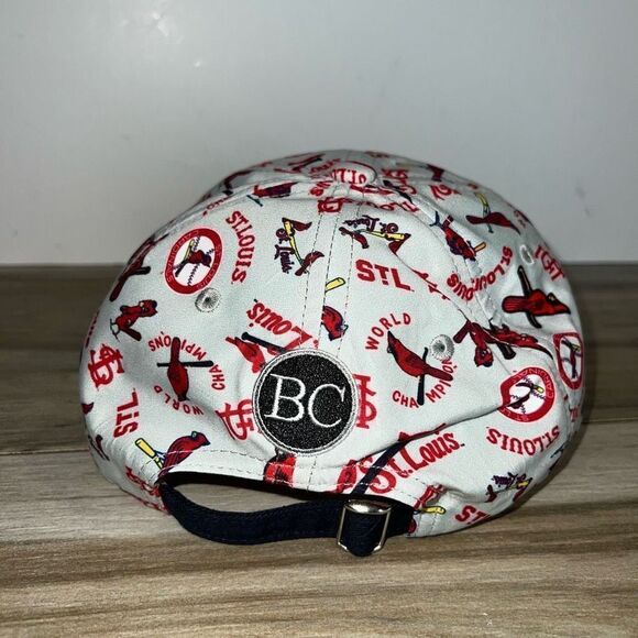 St Louis Cardinals Baseball Cap Unisex All Over Print Hat Gray Red And Blue - Picture 3 of 7